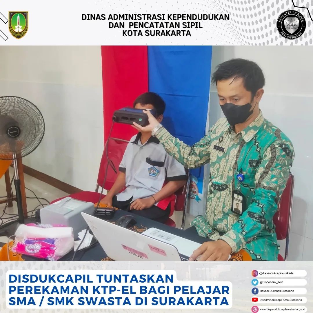 Disdukcapil Tuntaskan Perekaman Ktp El Bagi Pelajar Sma Smk Swasta Di